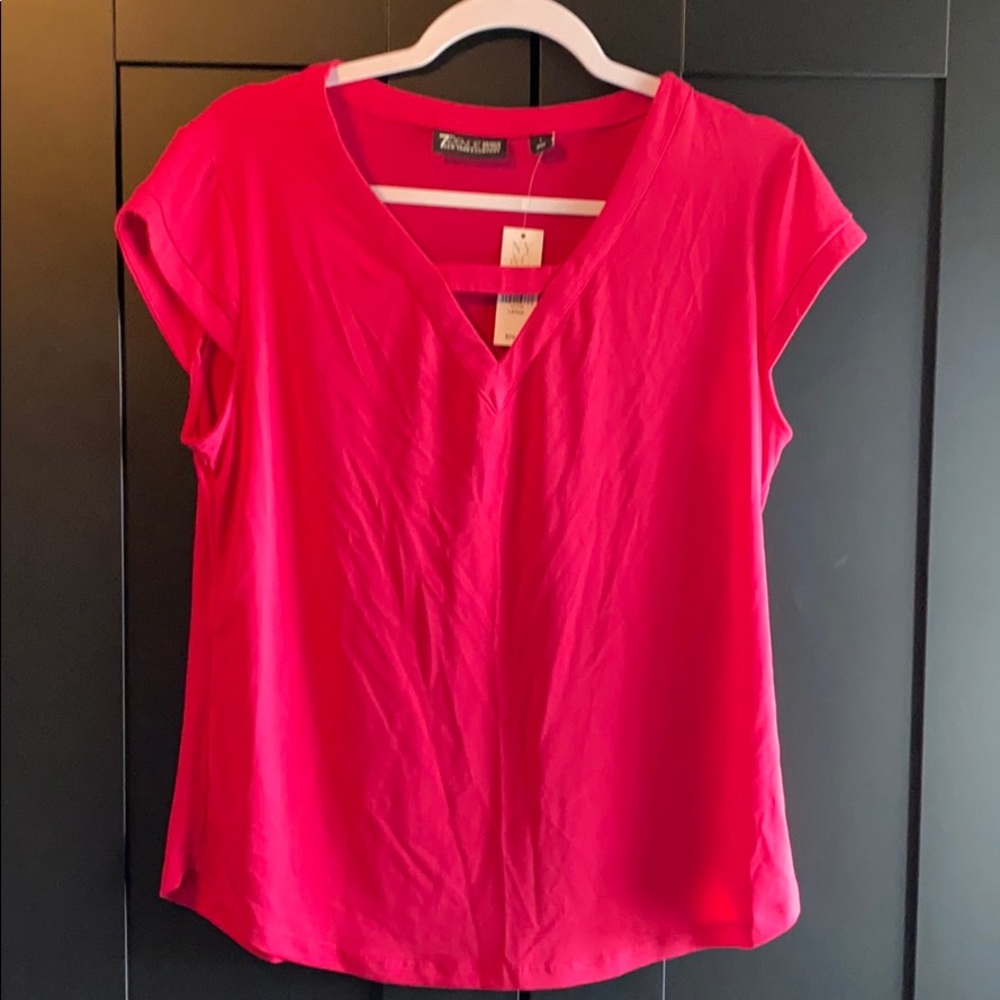 Hot Pink Cap Sleeve Top